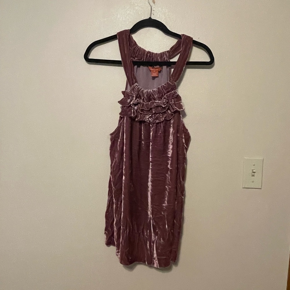 Sundance Velvet Nicole Halter Top Size XL SILK blend